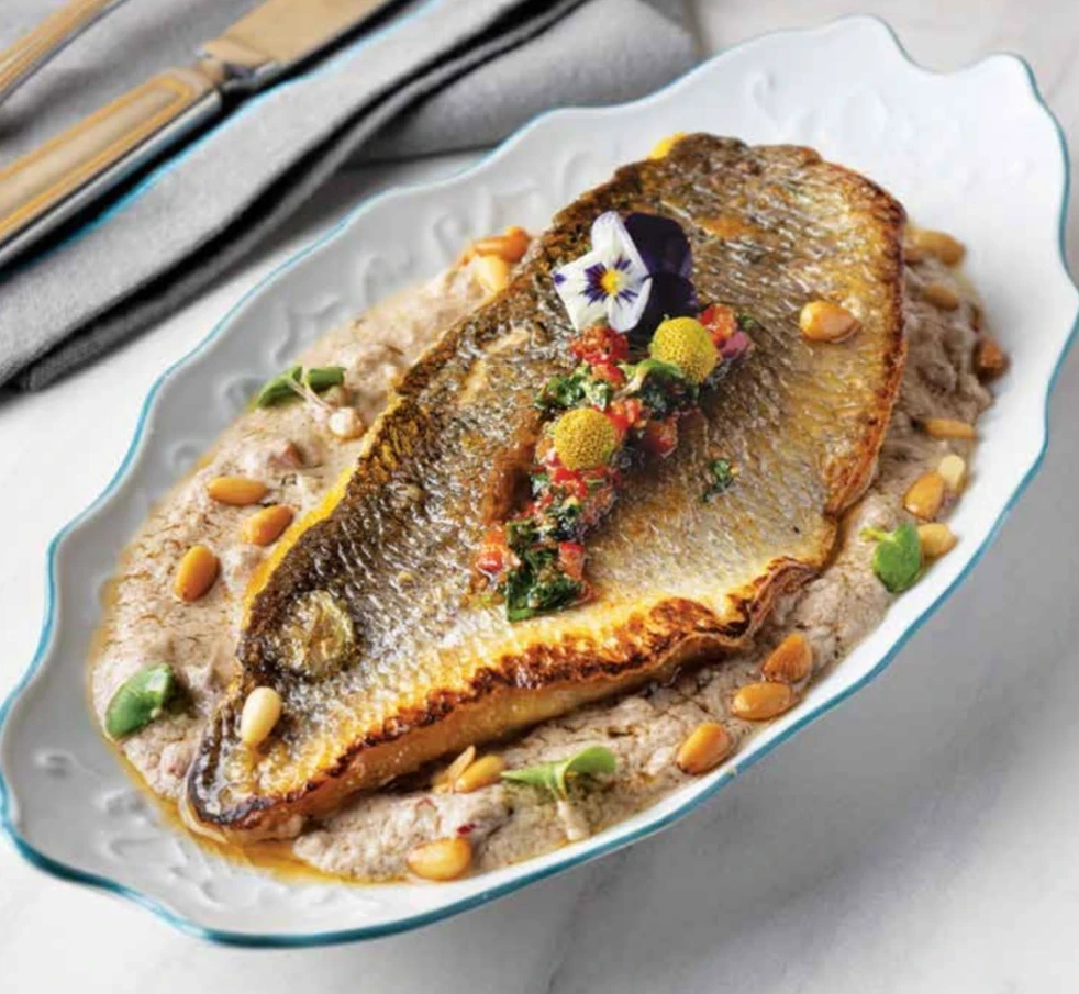 Samaka Harra (Fish with Tahini)